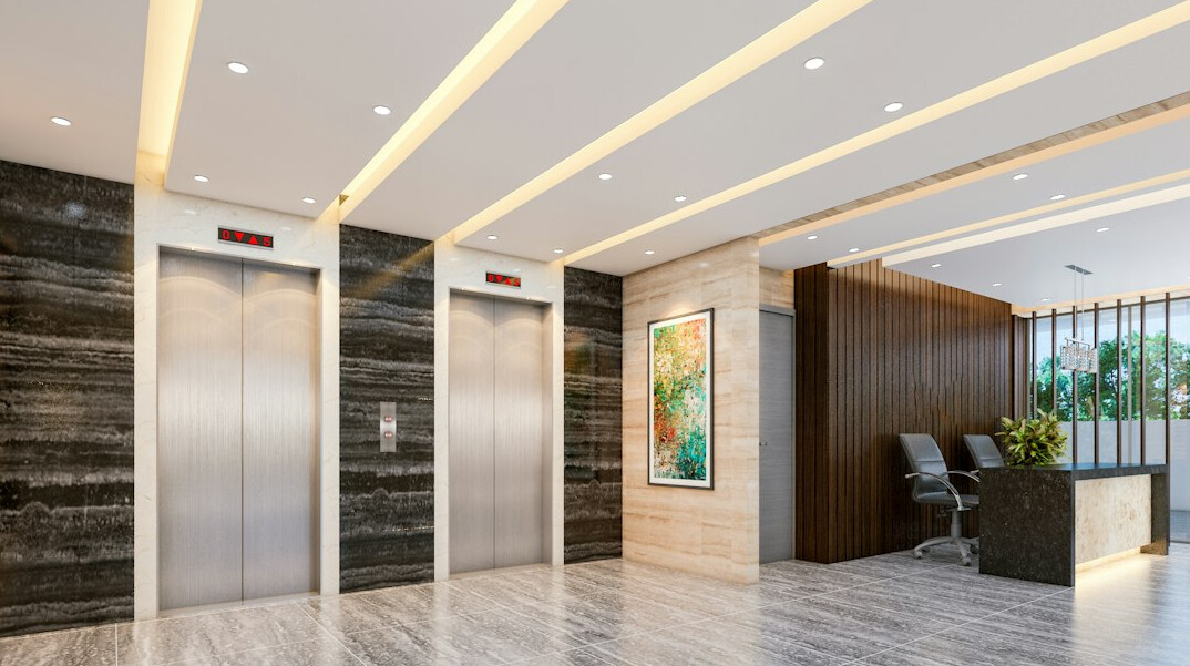 luxury bank office interior