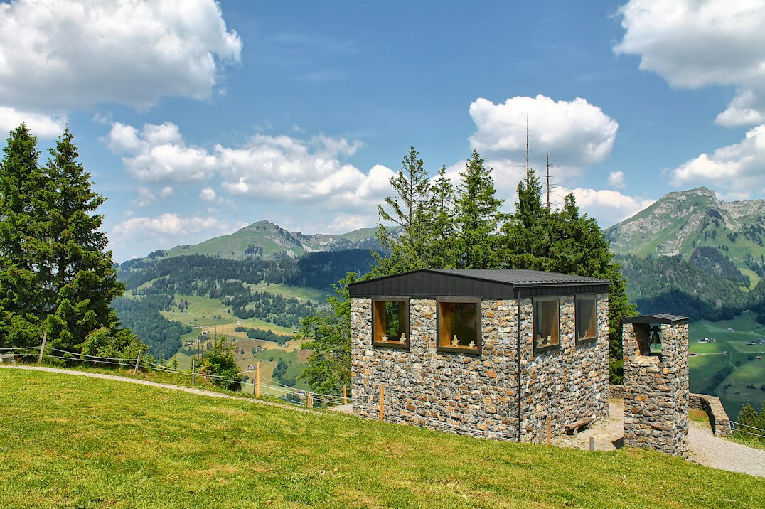 swiss alps hidden bunker