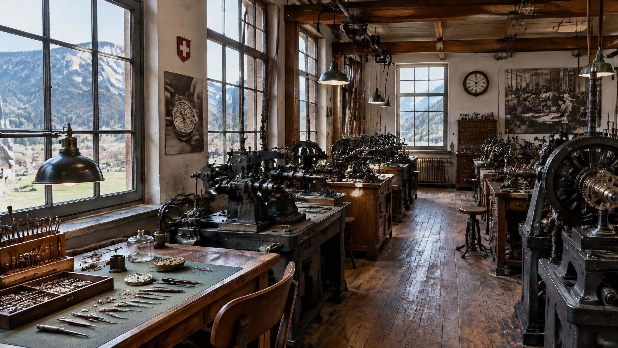 old swiss factory interior