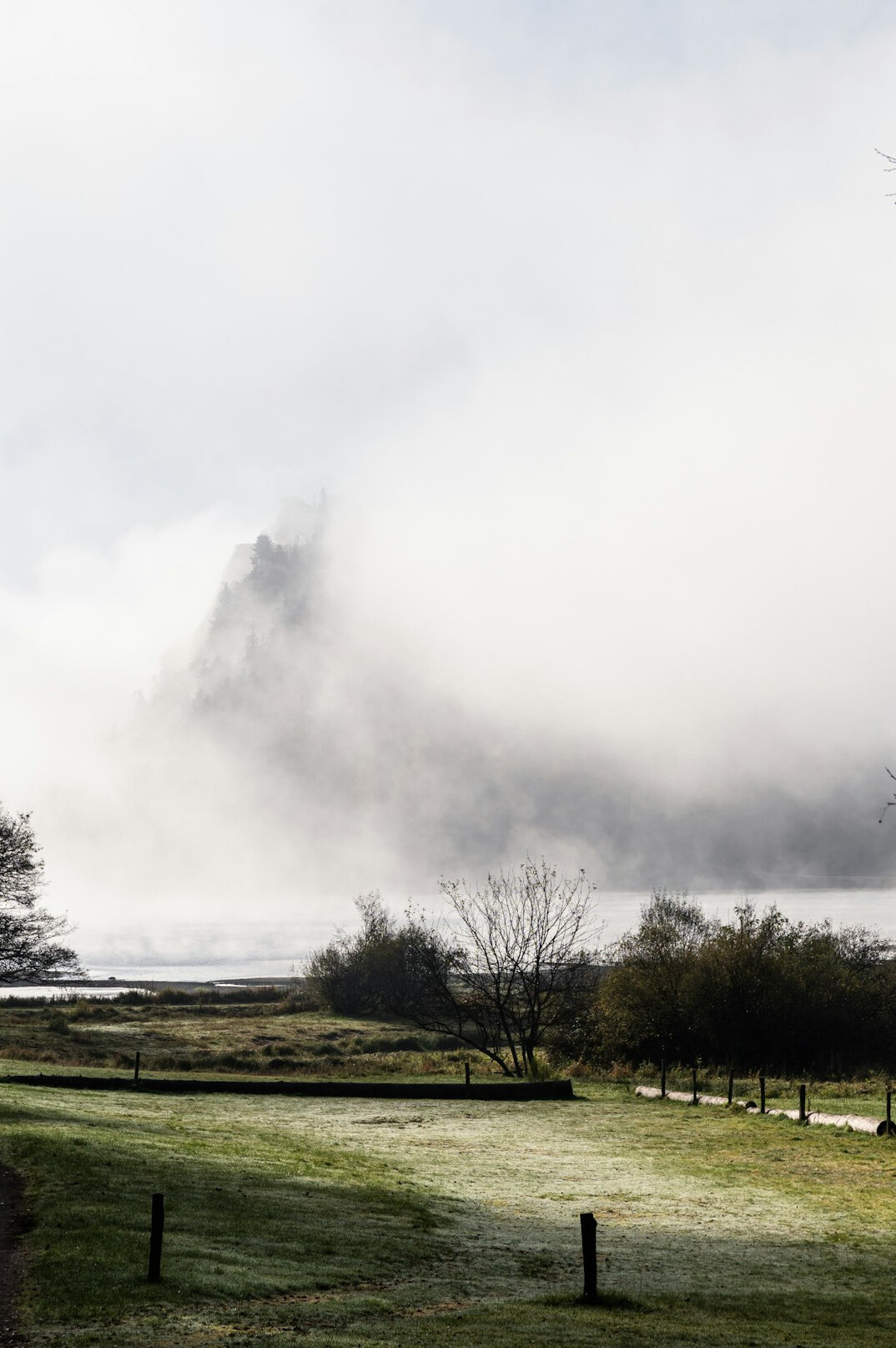 foggy mountain valley