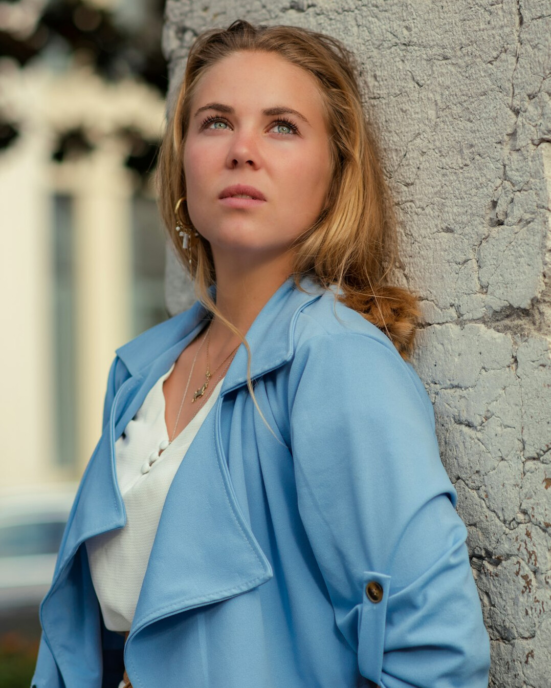 Studio portrait of a Swiss female journalist in her 40s